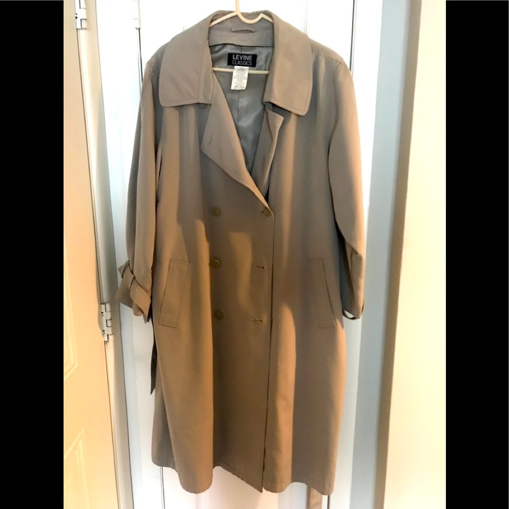 Petite plus trench coat